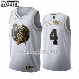 Barn Boston Celtics Tröja Carsen Edwards 4 2019-20 Nike Vit Golden Edition Swingman